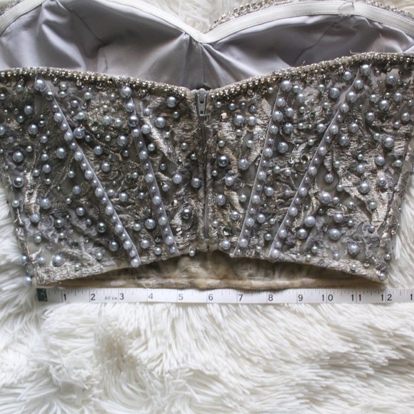 Clarisse 2-piece Prom Dress Silver/Grey - Picture 11 of 14